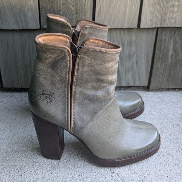 John Fluevog Double Dutch Heal Boots Sz 7.5 - Picture 4 of 12